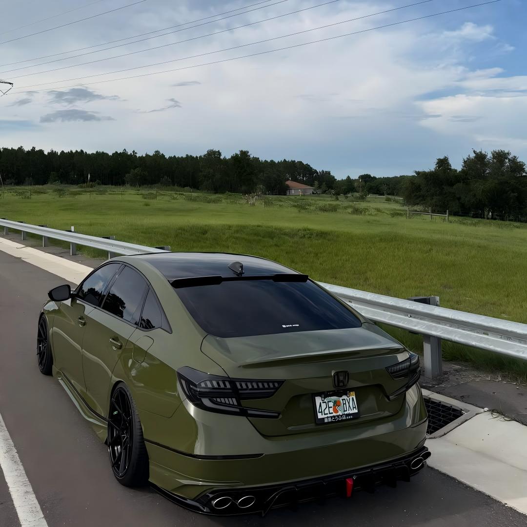 Gloss Military Green Car Vinyl Wrap PET  review 3