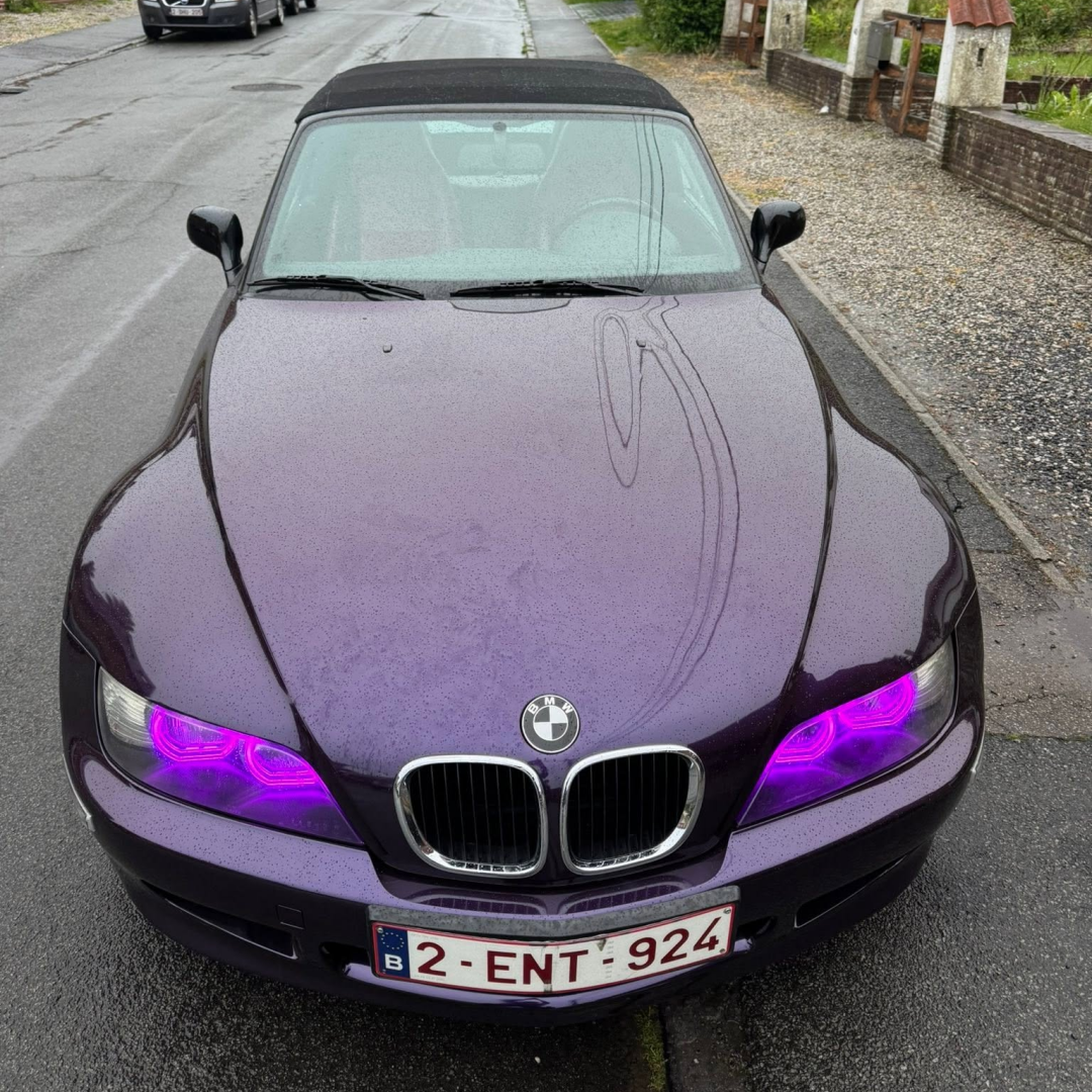 Gloss Metallic Venice Purple Car Vinyl Wrap PET review 0
