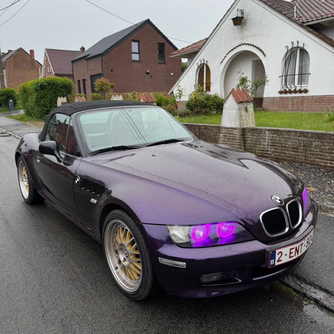 Gloss Metallic Venice Purple Car Vinyl Wrap PET review 1