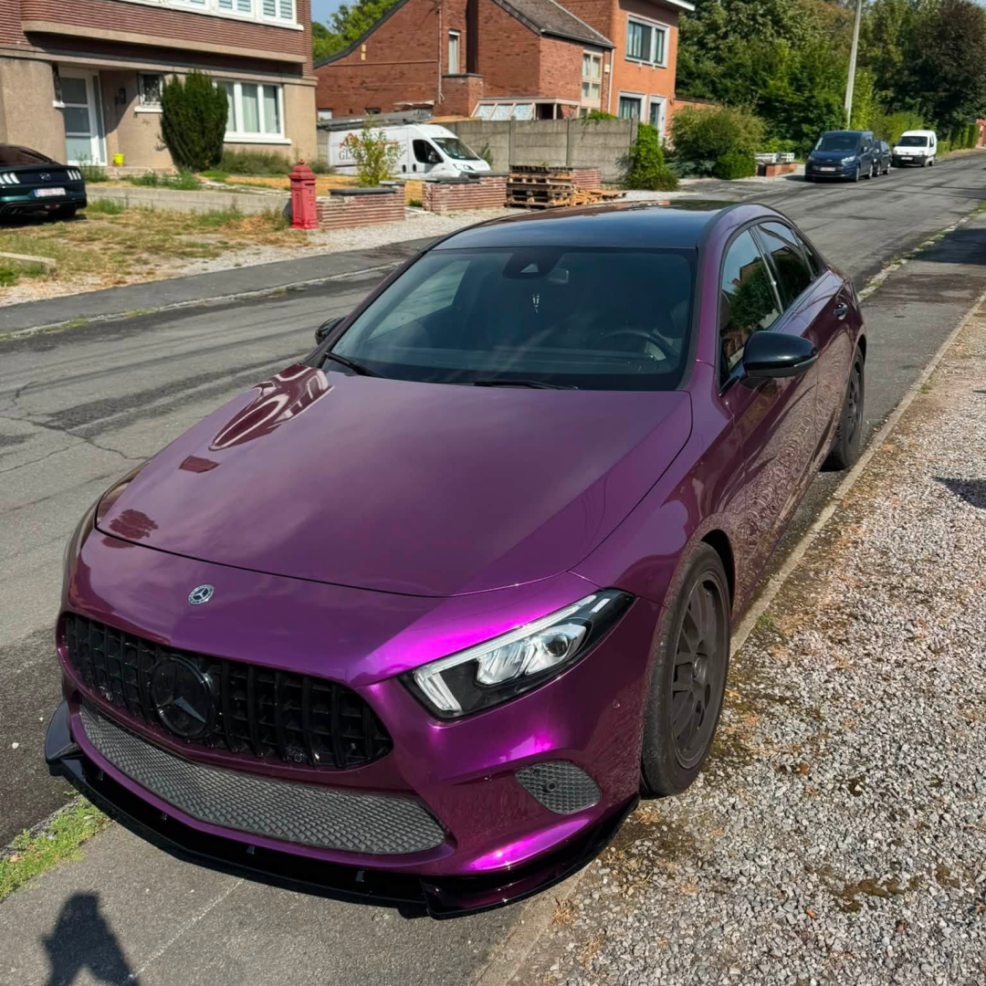 Gloss Metallic Passionate Purple Car Vinyl Wrap PET (U.S ) review 0