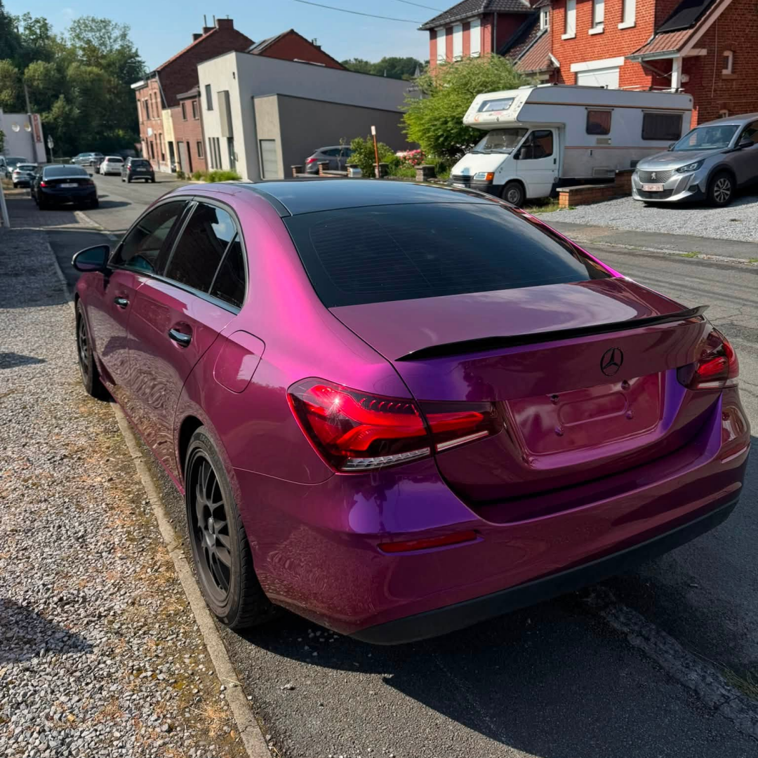 Gloss Metallic Passionate Purple Car Vinyl Wrap PET (U.S ) review 1