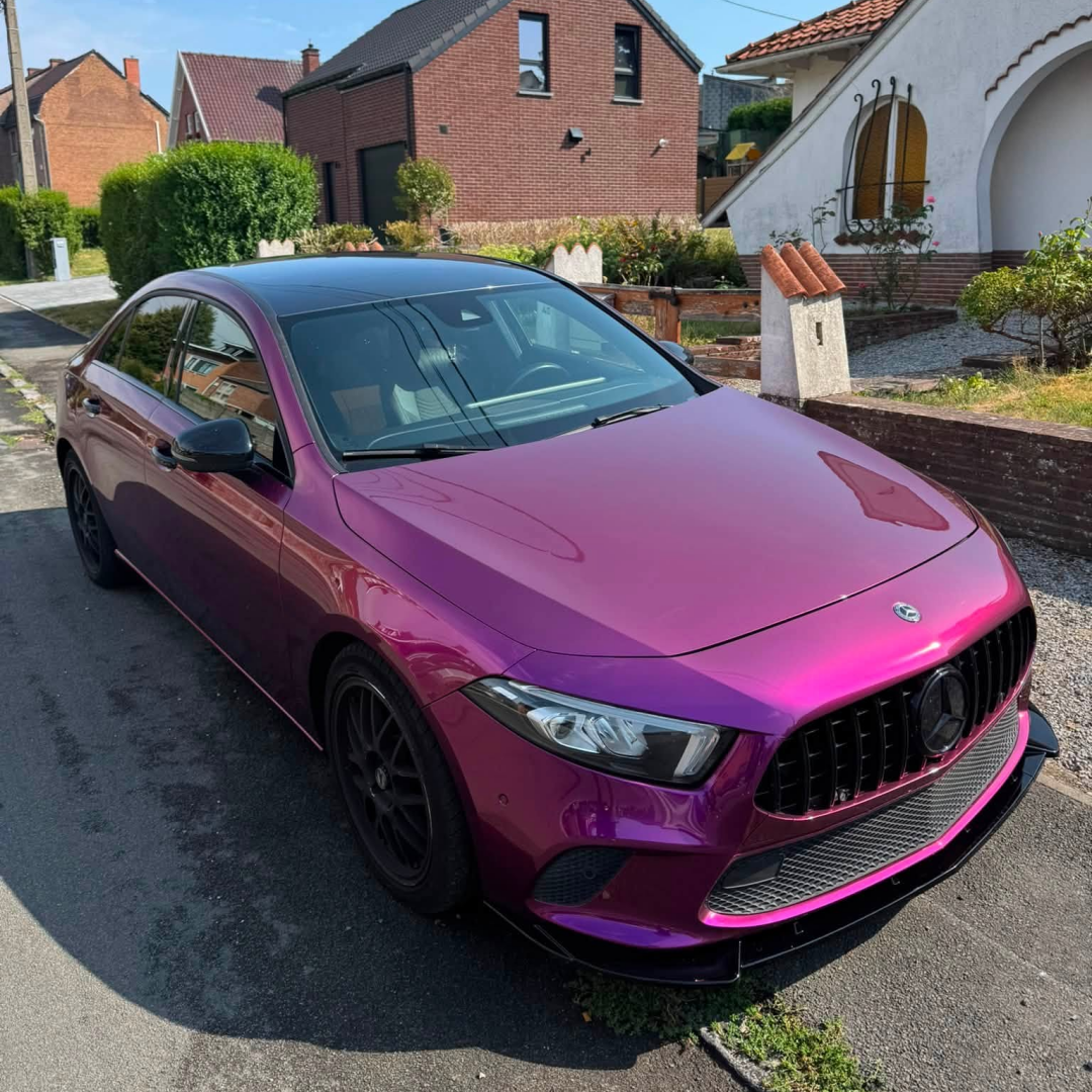 Gloss Metallic Passionate Purple Car Vinyl Wrap PET (U.S ) review 2