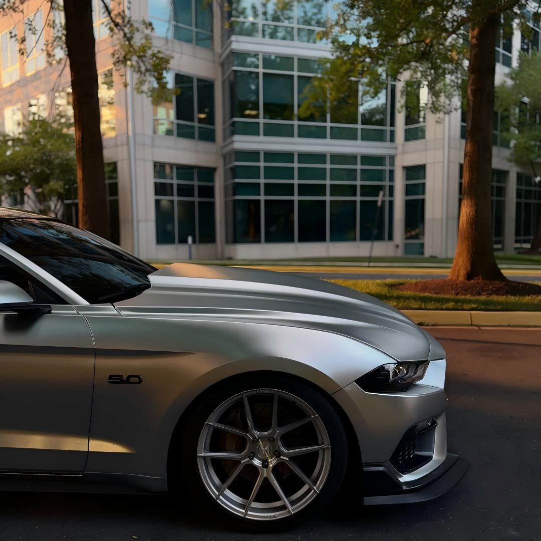 Matte Satin Chrome Silver Car Vinyl Wrap | Satin Chrome X Silver Car Wrap  review 5
