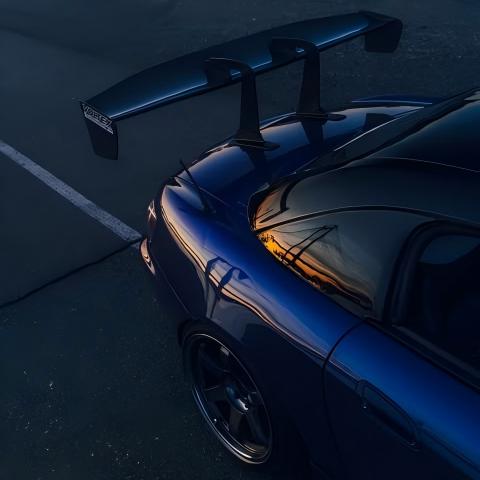 Gloss Metallic Tanzanite Blue Car Vinyl Wrap PET review 3