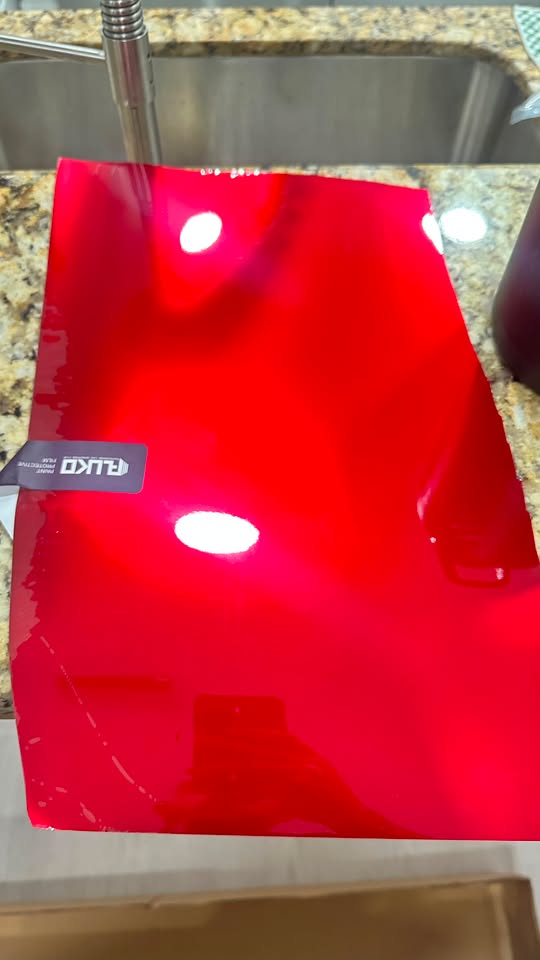 Gloss Metallic Liquid Ruby Red Car Vinyl Wrap PET review 1