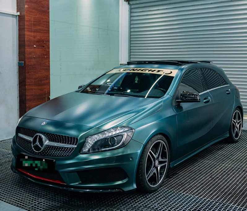 Matte Forest Green Metallic Car Wrap