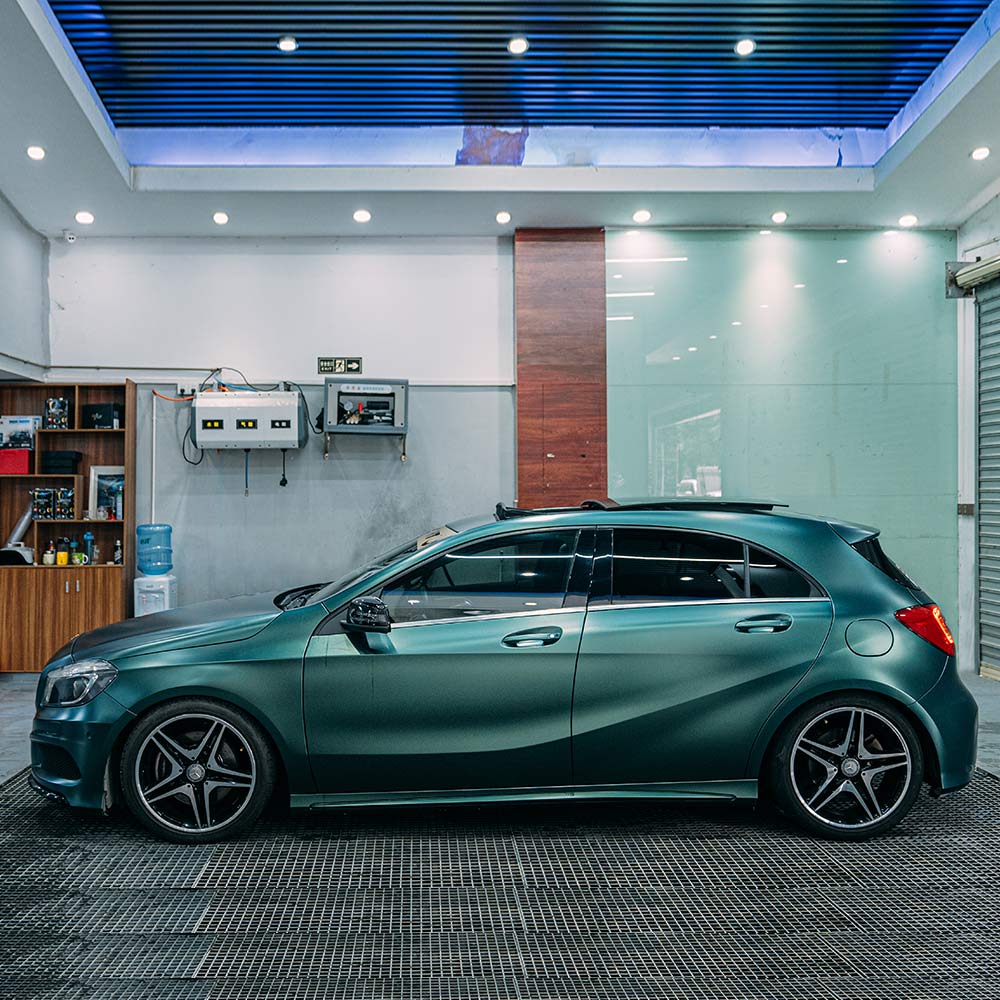 Matte Forest Green Metallic Car Wrap