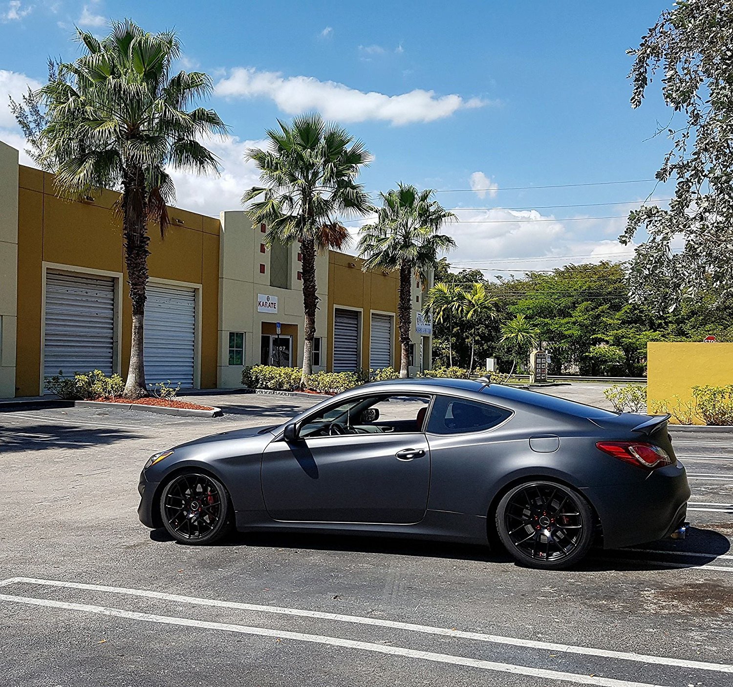 alukovinyl matte black car wrap