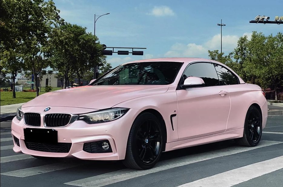 Matte Pearl Baby Pink Vinyl Wrap