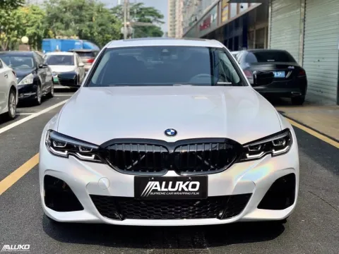 Magical Rainbow White Car Vinyl Wrap