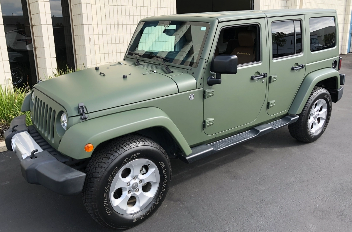 aluko green car wrap