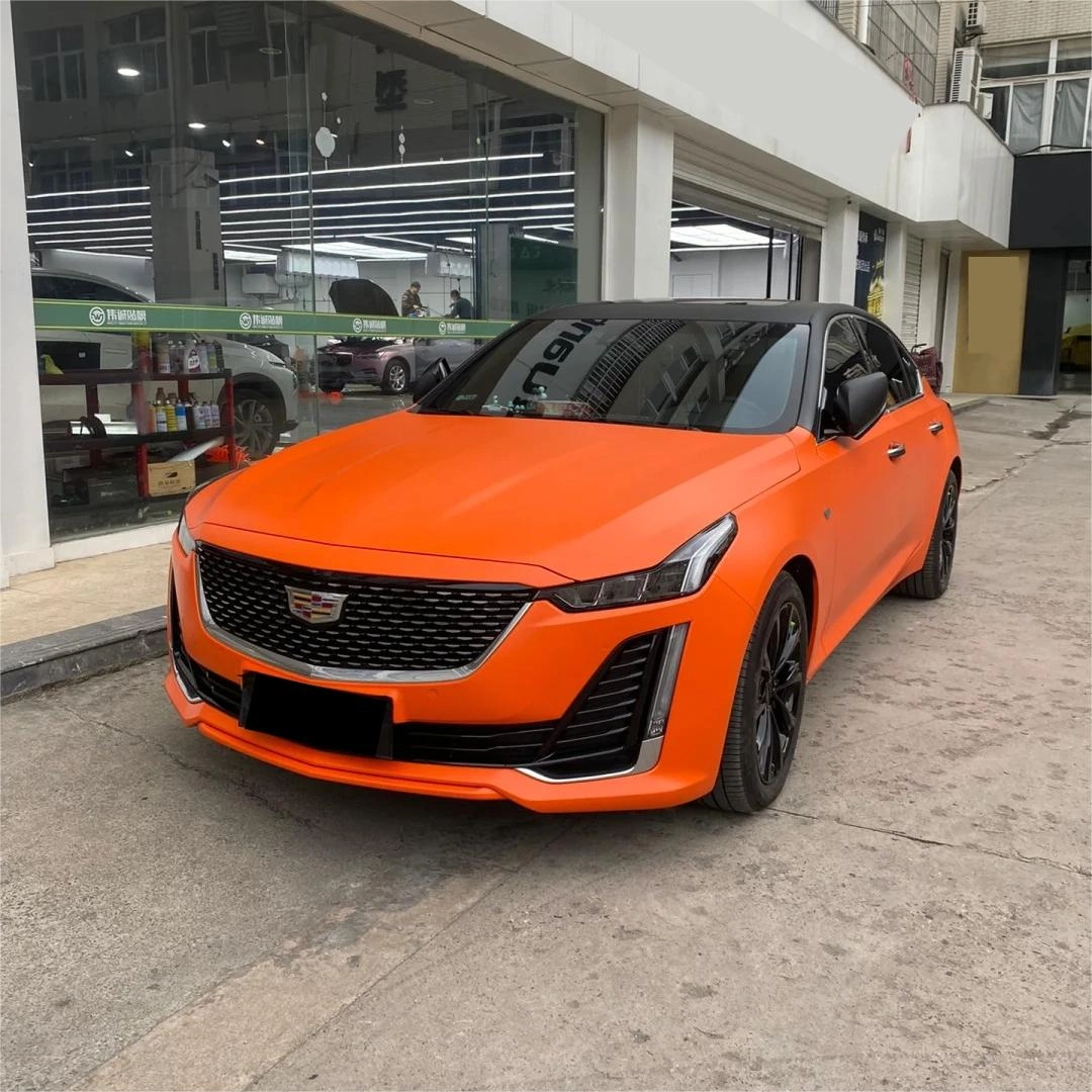 Matte Flame Orange Car Wrap: Igniting Passion in Every Curve