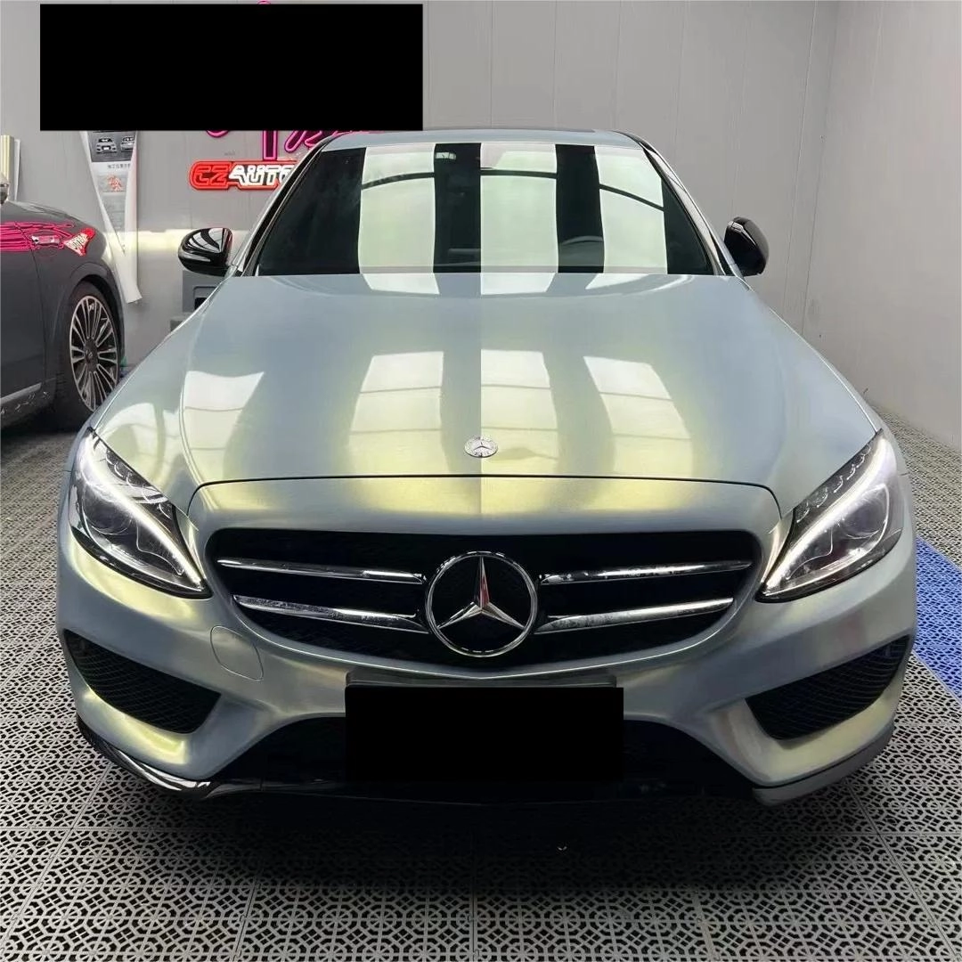 Unveiling the Luxurious Charm of Gloss Metallic Diamond Chameleon Grey Gold Car Wrap