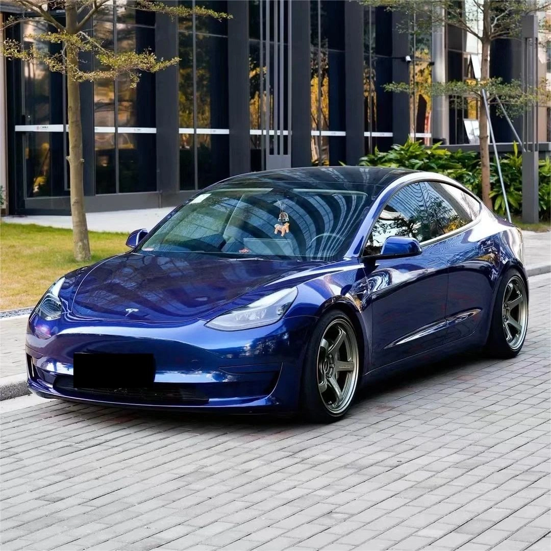 Exploring the Mesmerizing Gloss Metallic Dark Blue Car Wrap
