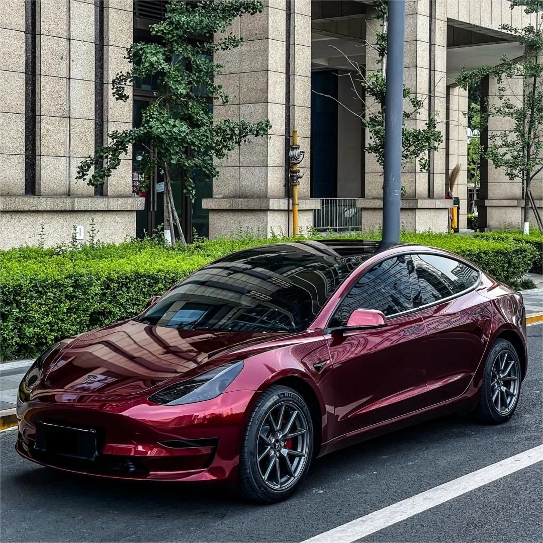 Gloss Liquid Dragon Red Car Vinyl Wrap