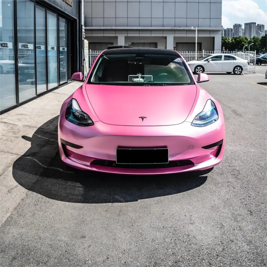 Matte Metallic Shell Pink Car Vinyl Wrap: Unveil Your Car's Elegance
