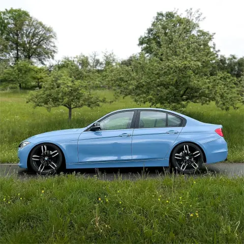 Elevate Your Ride with Alukovinyl's TPU Gloss China Blue Car Vinyl Wrap