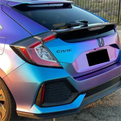 Elevate Your Ride with the Matte Metallic Chameleon Diamond Purple Blue Car Vinyl Wrap