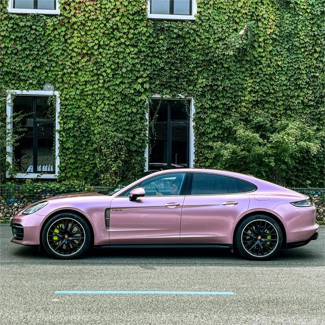 Gloss Metallic Passion Pink Car Vinyl Wrap