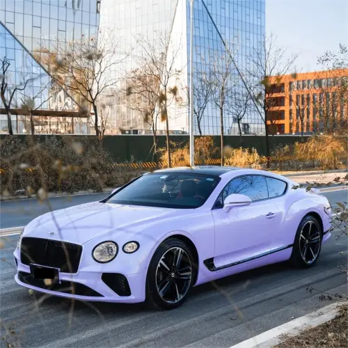 Transform Your Ride with Gloss Light Purple Car Vinyl Wrap!