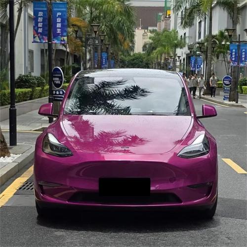 Transform Your Ride with Gloss Metallic Candy Purple Car Vinyl Wrap