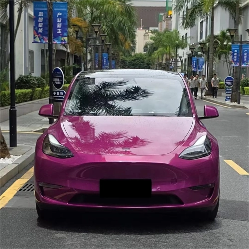 Transform Your Ride with Gloss Metallic Candy Purple Car Vinyl Wrap