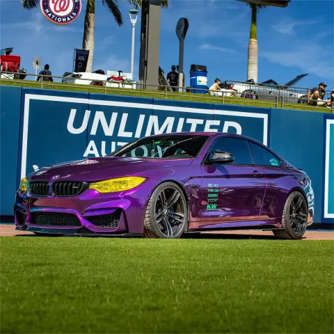 Unleash Your Style with Gloss Metallic Grape Purple Car Vinyl Wrap