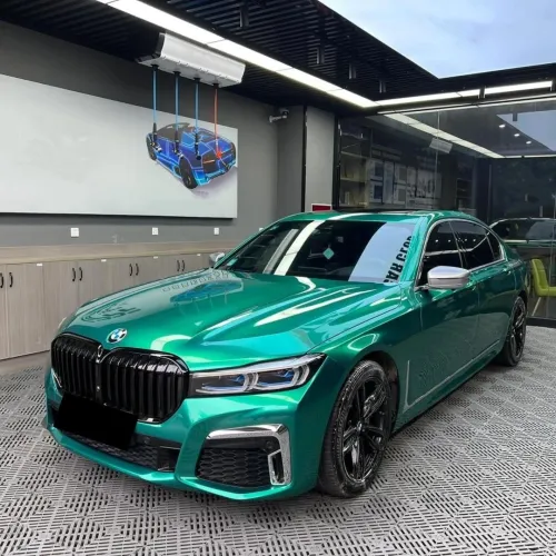 Discover the Elegance of the Gloss Metallic Emerald Green Car Wrap