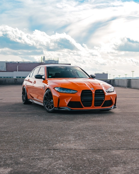 The Allure of Gloss Crystal Fire Orange Car Vinyl Wrap