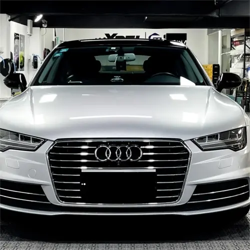 Gloss Metallic Diamond Silver Car Vinyl Wrap: Elevate Your Vehicle's Style