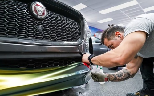 The most detailed tutorial ever on wrapping a car bumper with vinyl