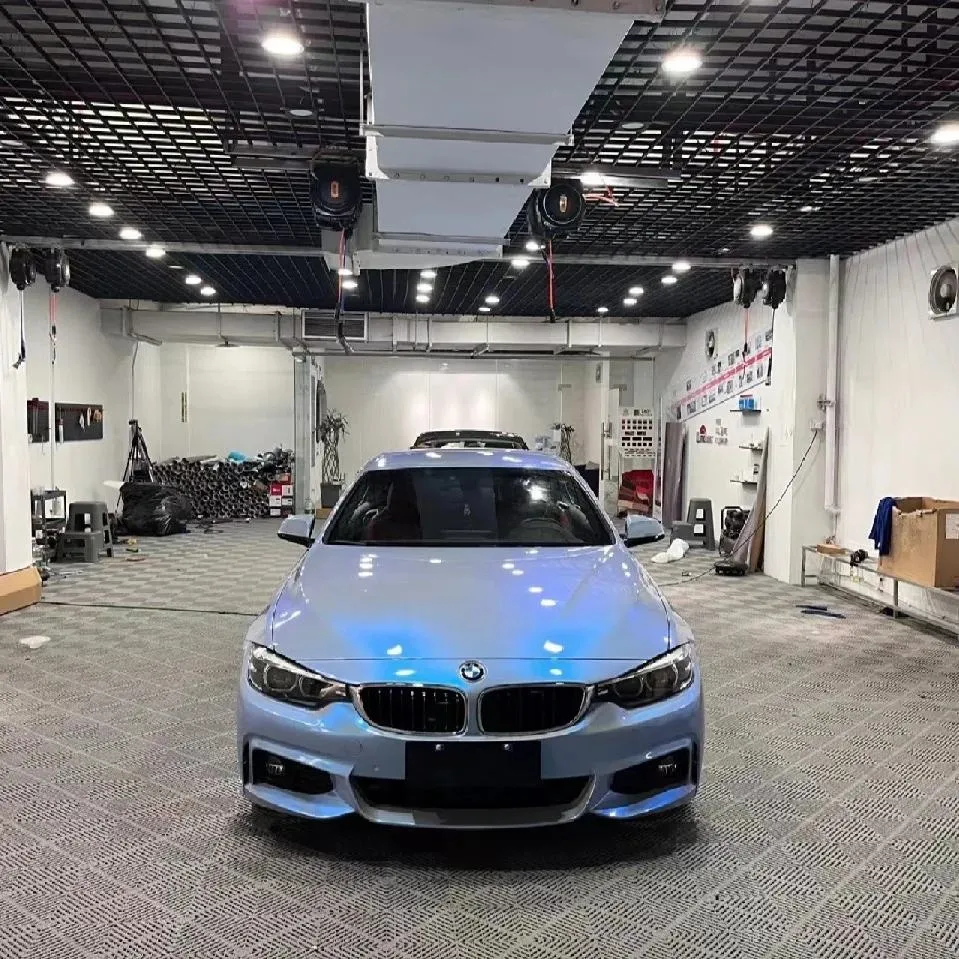 The Allure of Gloss Metallic Grey Blue Car Wrap: A Perfect Fusion of Elegance and Style