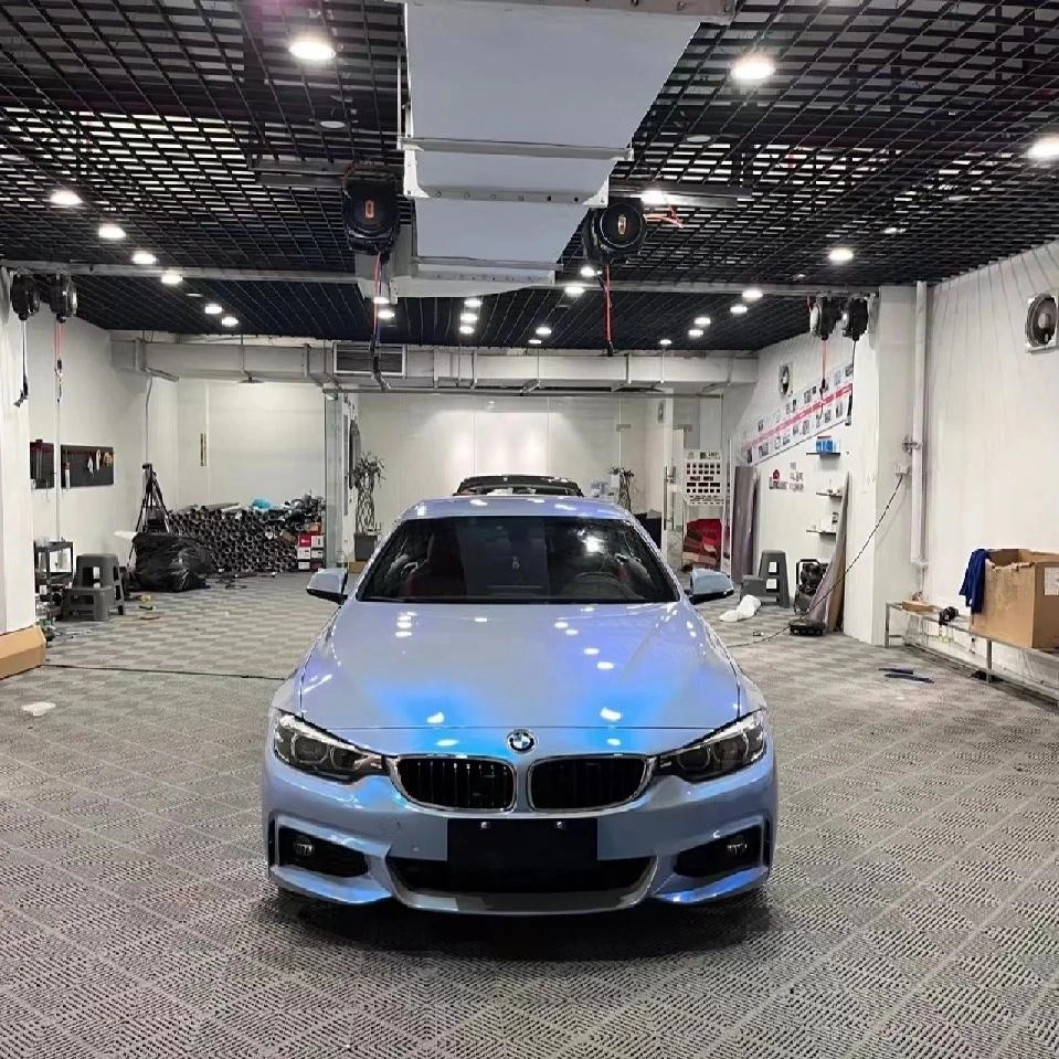 The Allure of Gloss Metallic Grey Blue Car Wrap: A Perfect Fusion of Elegance and Style