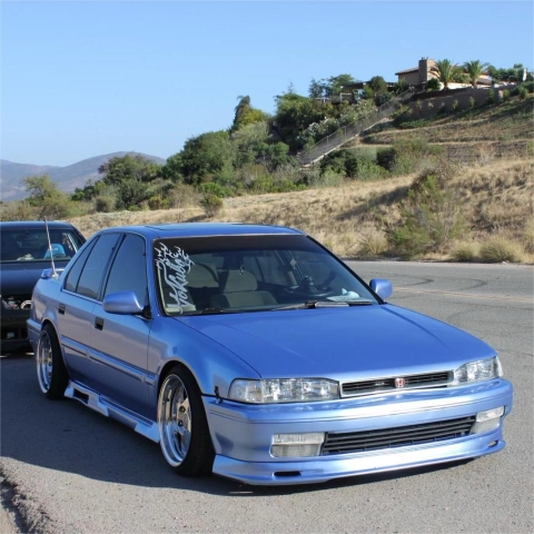 Revitalize Your Vehicle with Gloss Metallic Mist Blue Car Vinyl Wrap