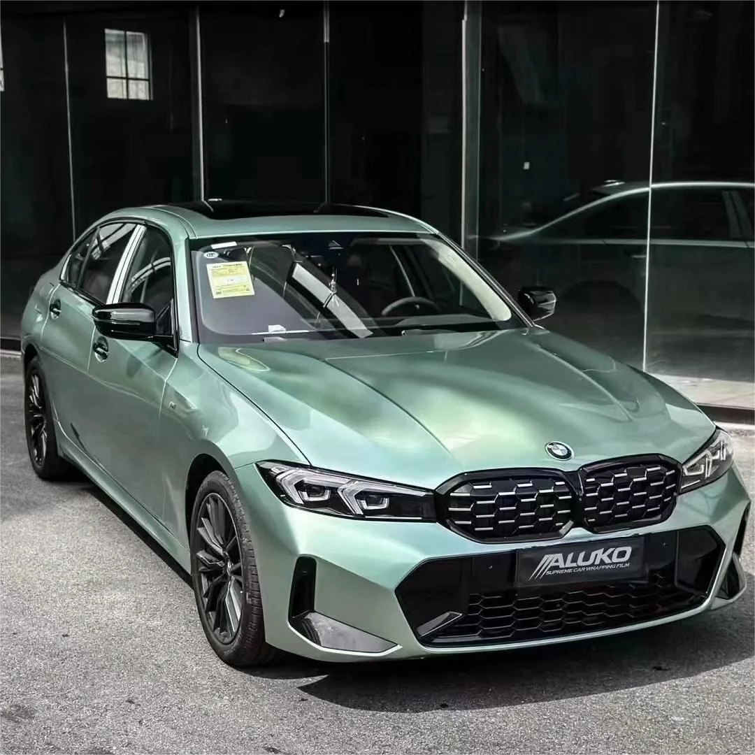 Elevate Your Ride with Gloss Metallic Francesca Green Car Vinyl Wrap