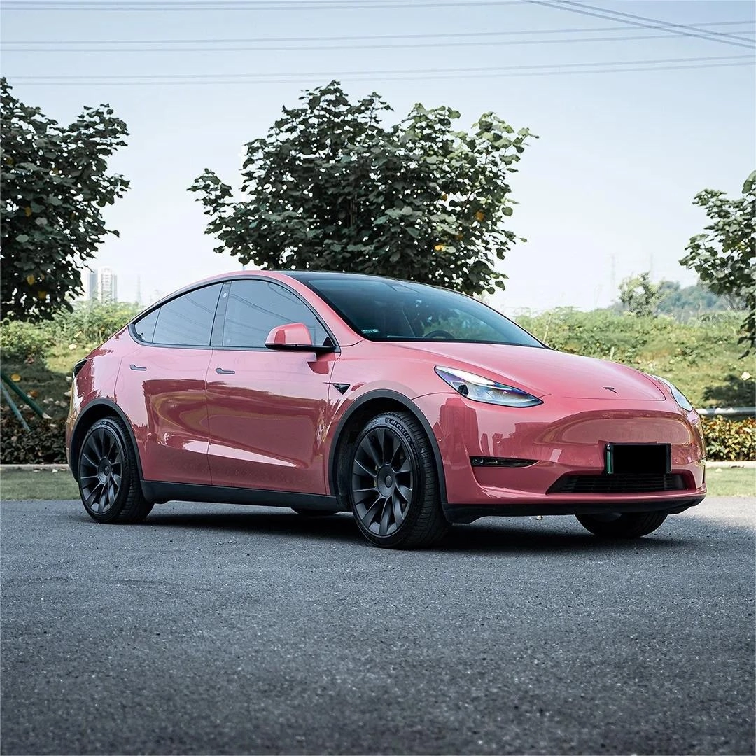 Stand Out in Style with Gloss Plum Sauce Pink Car Vinyl Wrap