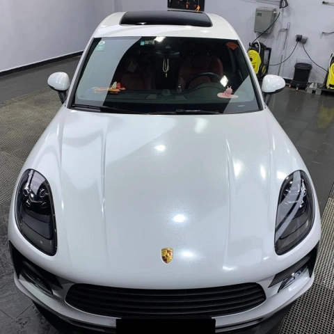 Gloss Metallic Sparkle Glitter White Car Vinyl Wrap: A Bold Statement for Your Ride