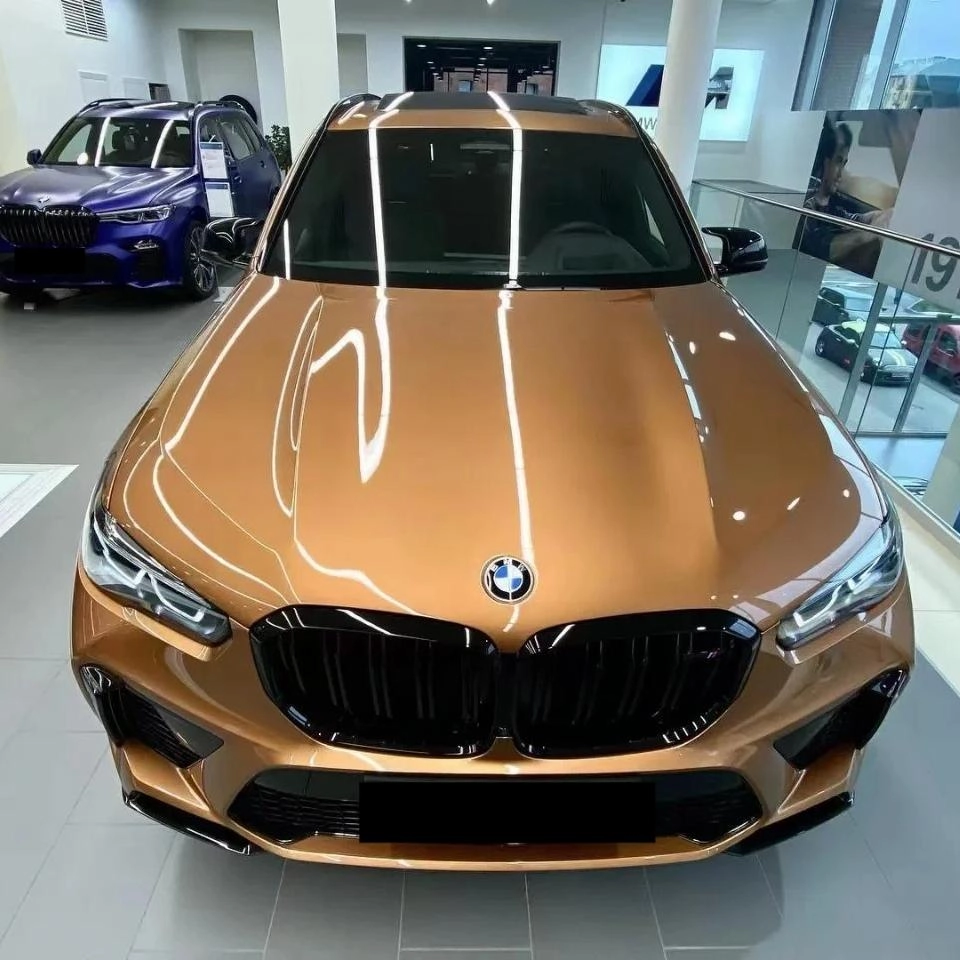 Enhance Your Ride with Gloss Crystal Caramel Brown Car Vinyl Wrap