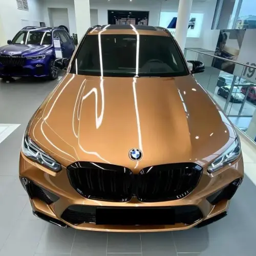 Enhance Your Ride with Gloss Crystal Caramel Brown Car Vinyl Wrap