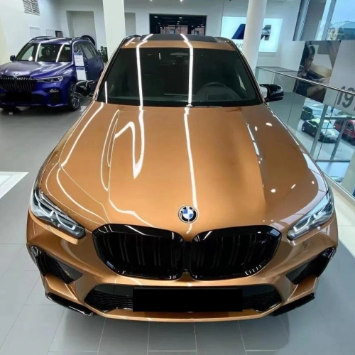 Enhance Your Ride with Gloss Crystal Caramel Brown Car Vinyl Wrap