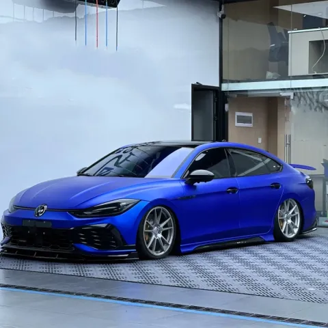 Satin Ceramic Blue Car Wrap: A Perfect Blend of Style and Sophistication