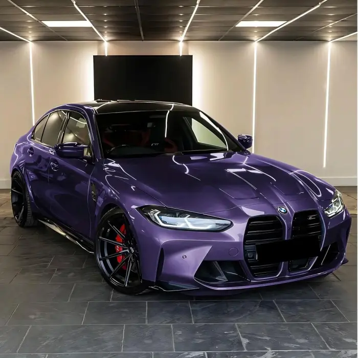 Gloss Metallic Galaxy Purple Car Vinyl Wrap PET: Elevate Your Ride with Stunning Brilliance