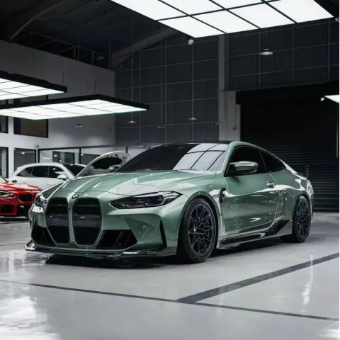 Transform Your Ride with Gloss Metallic Liquid Alpine Green PET Car Vinyl Wrap