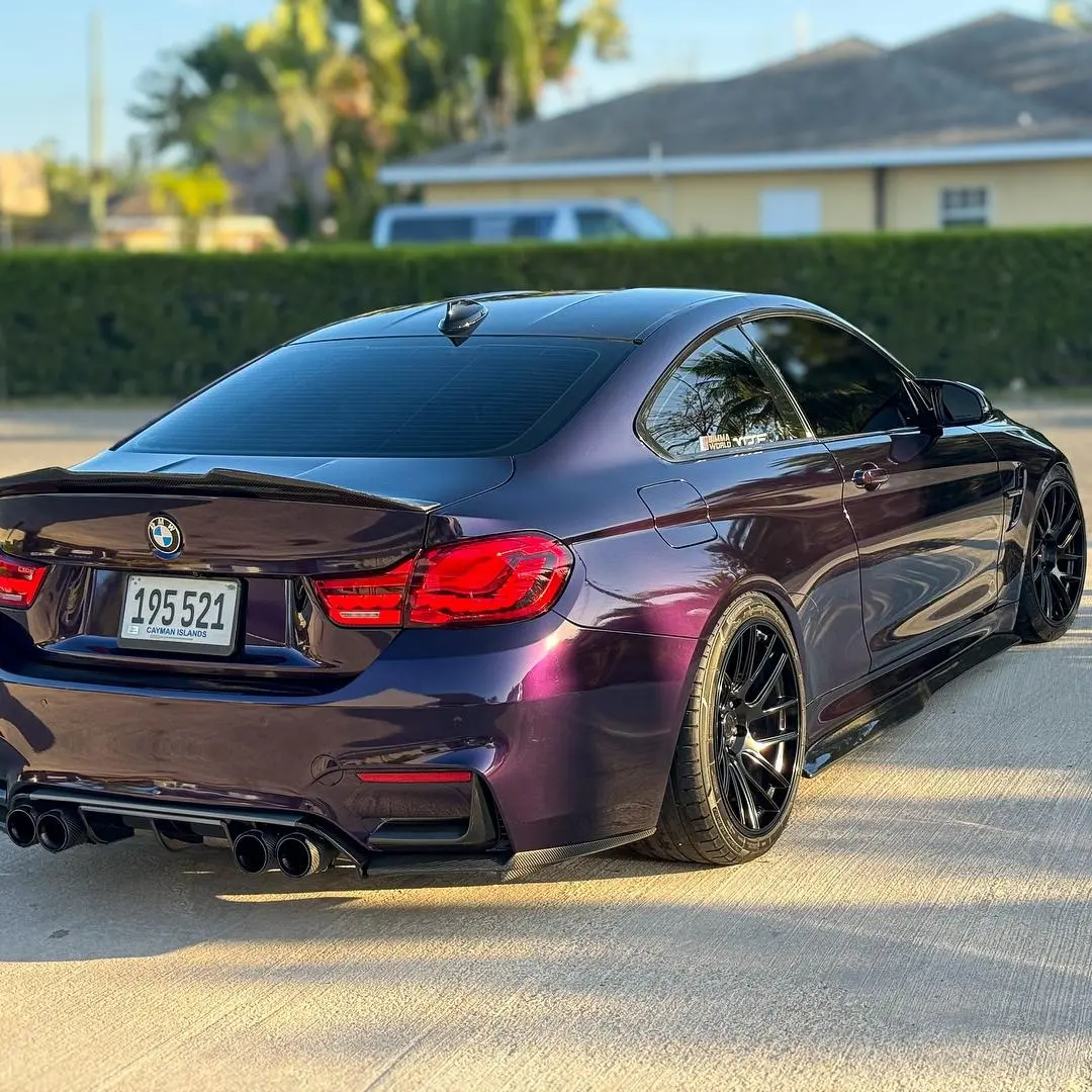 midnight purple car wrap