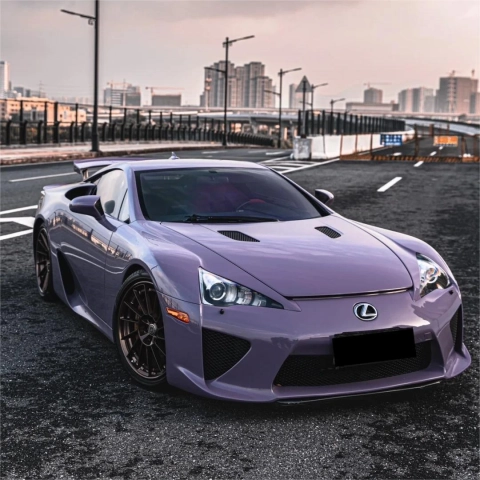 Unleashing Style: Gloss Crystal Negroni Purple PET Car Vinyl Wrap