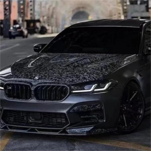 Gloss Black Forged Carbon Car Wrap: The Ultimate Upgrade for Your Vehicle