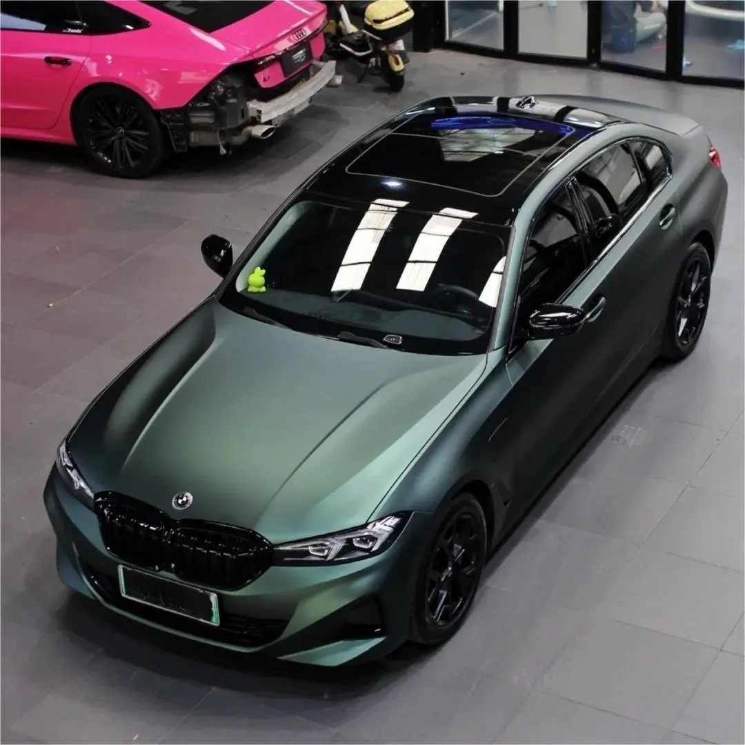 Emerald Green Car Wrap