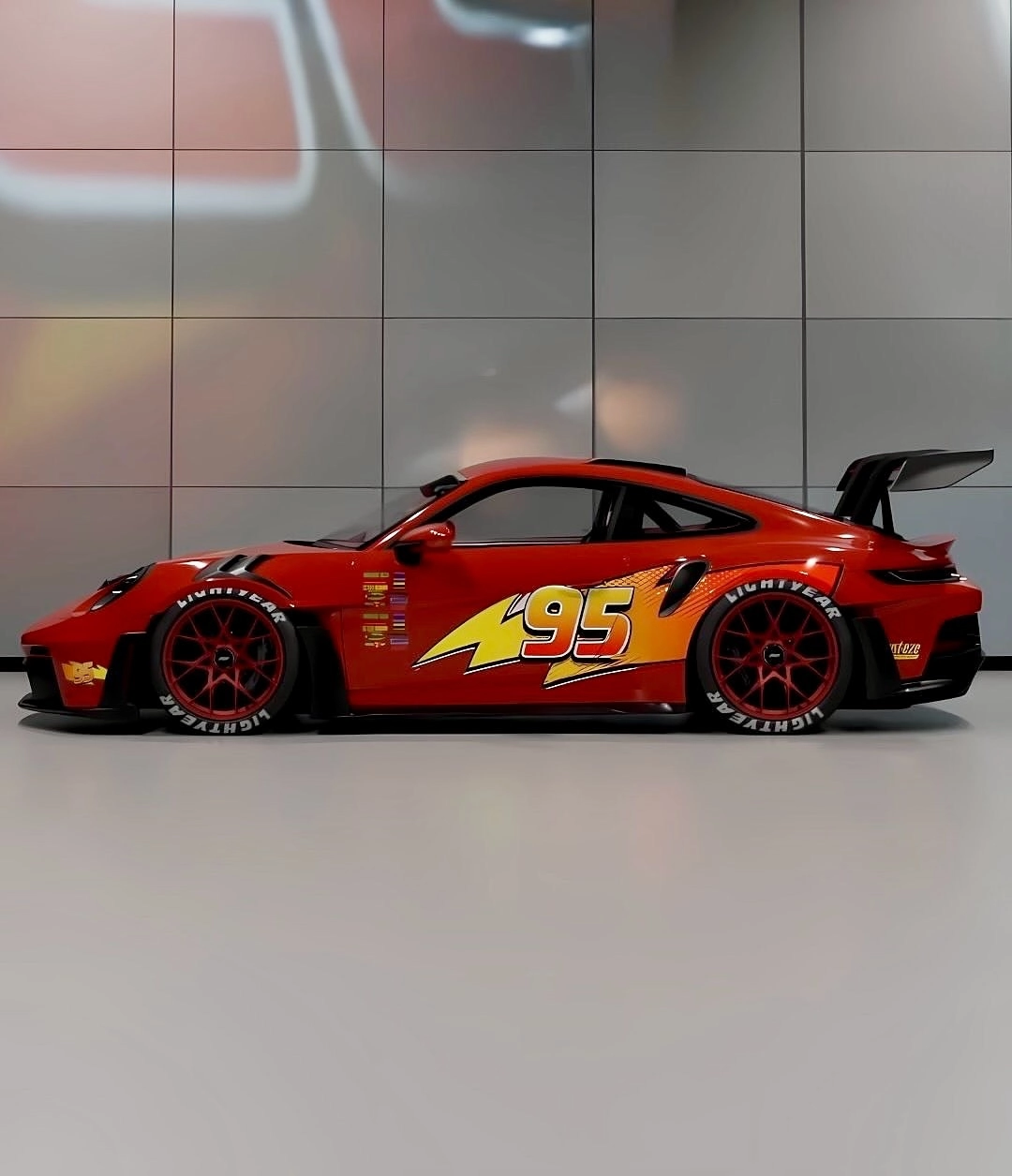 lightning mcqueen mustang wrap