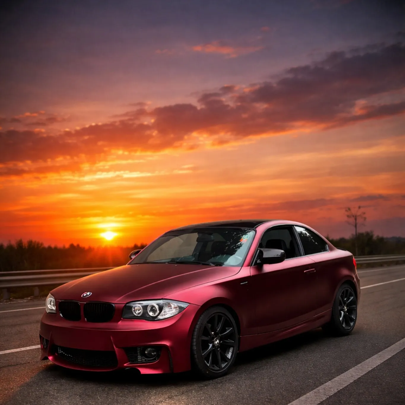 satin chrome romanee red