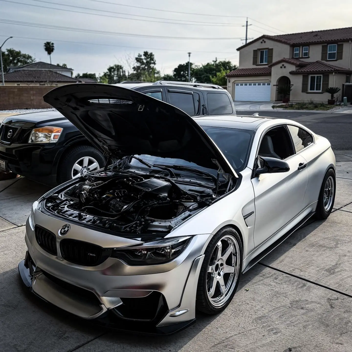 matte satin chrome silver